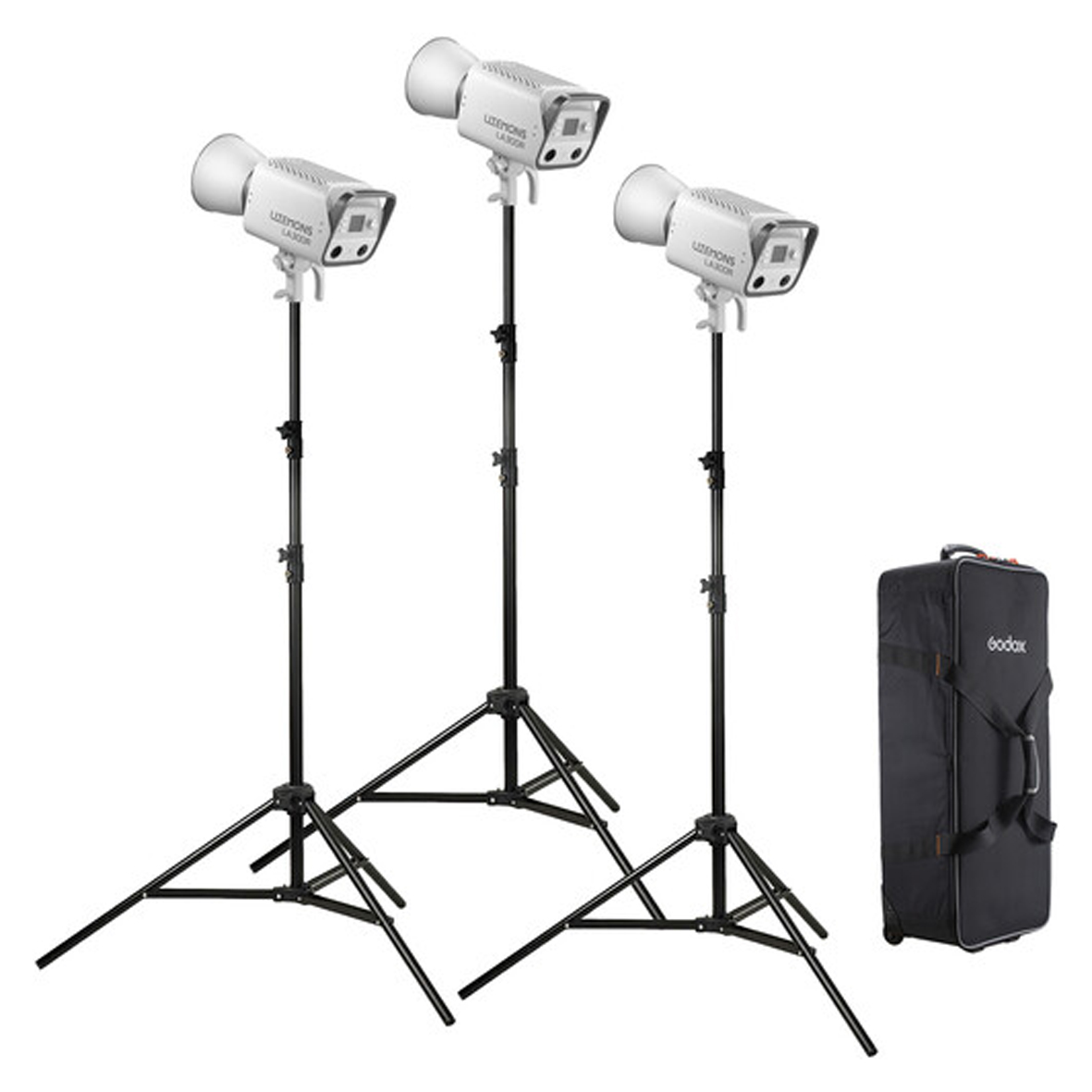 Godox Litemons LA300R K3 white RGB LED Leuchte+Zubehör+Tasche