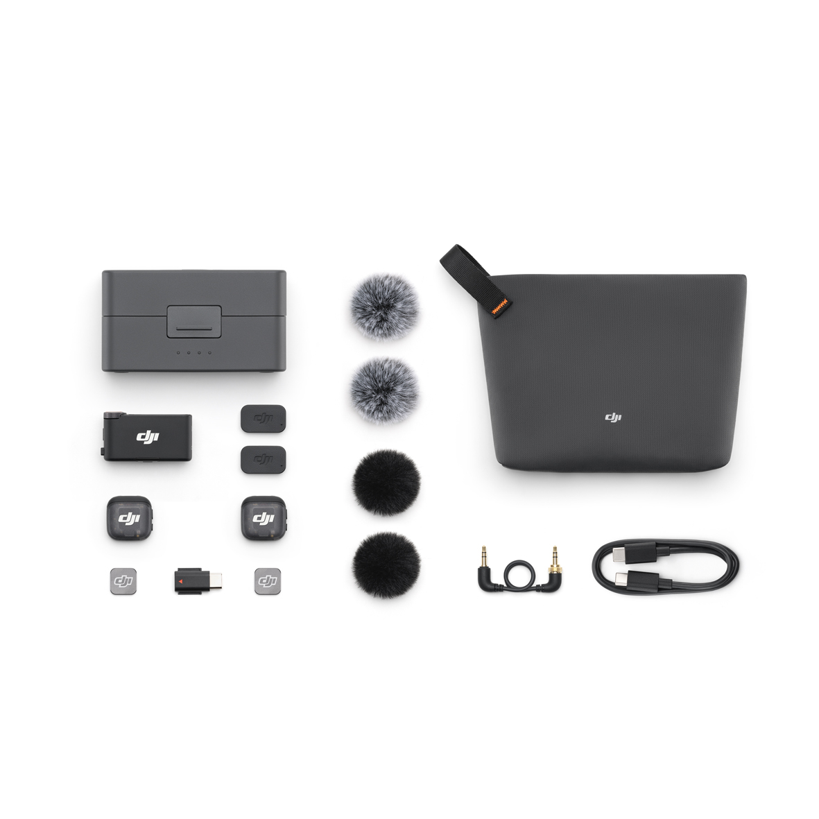DJI MIC 3 (2 TX + 1 RX + Charging Case) 2 Sender+1 Empfänger, Funkmikrofonsystem 6937224116344