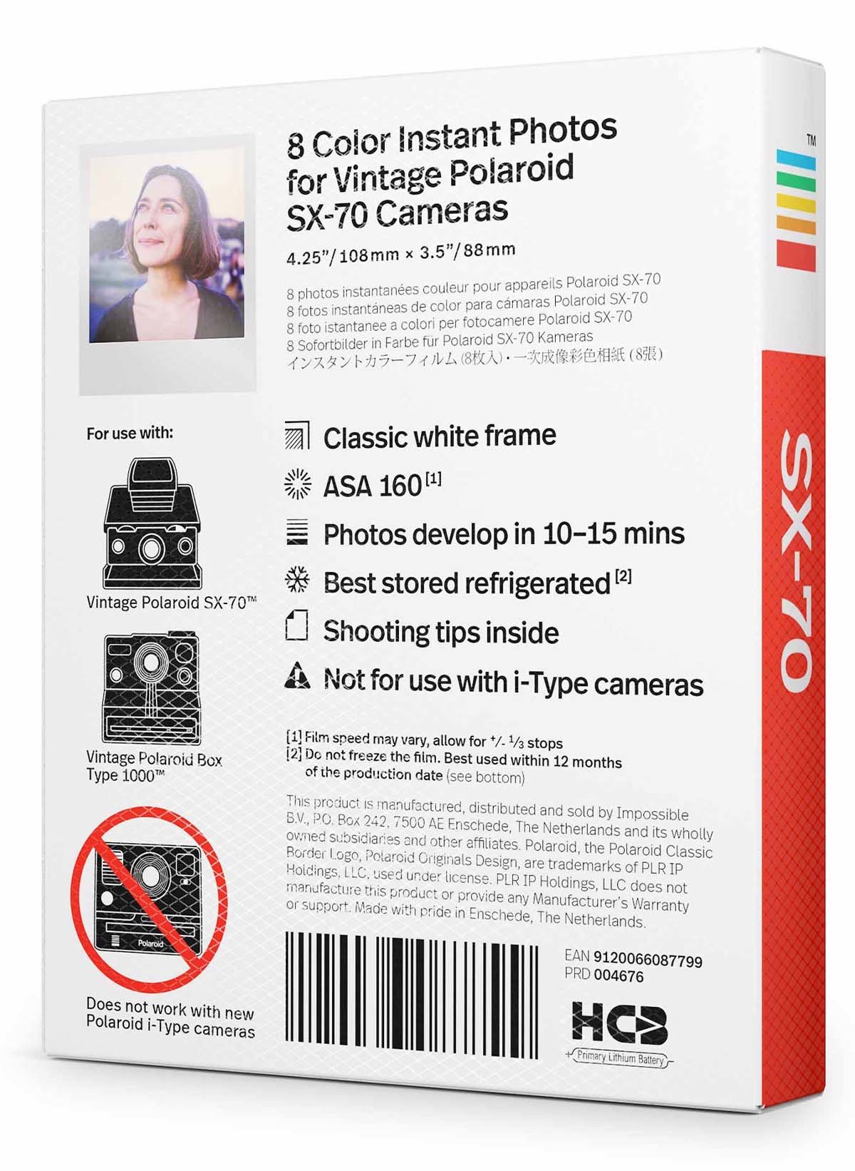 Polaroid SX-70 Color Film 9120096770678