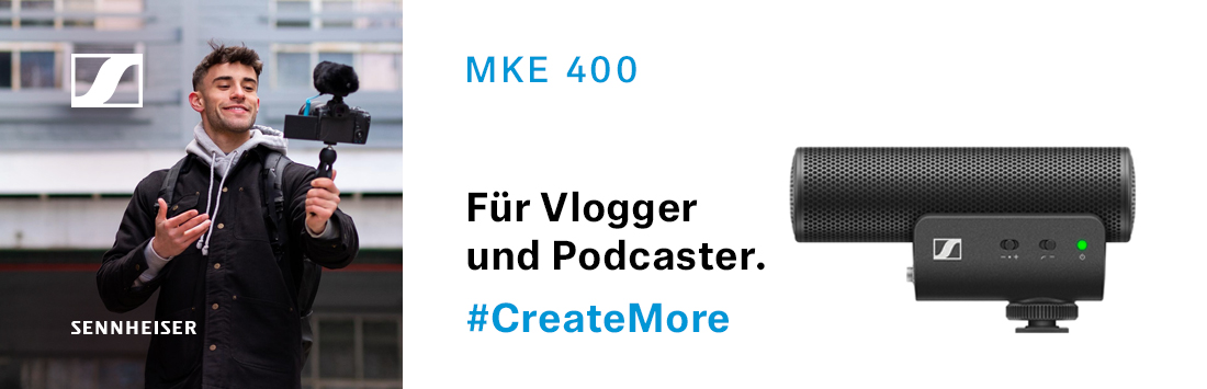 Sennheiser MKE 400 Richtmikrofon 4044155251739