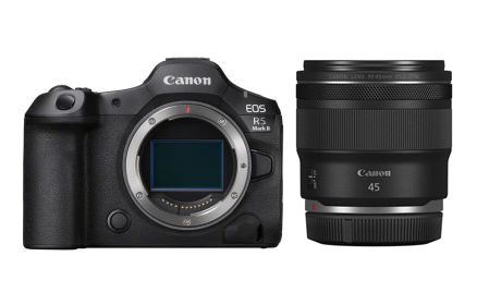 Canon EOS R5 II Set mit Canon RF 1,2/45 mm STM