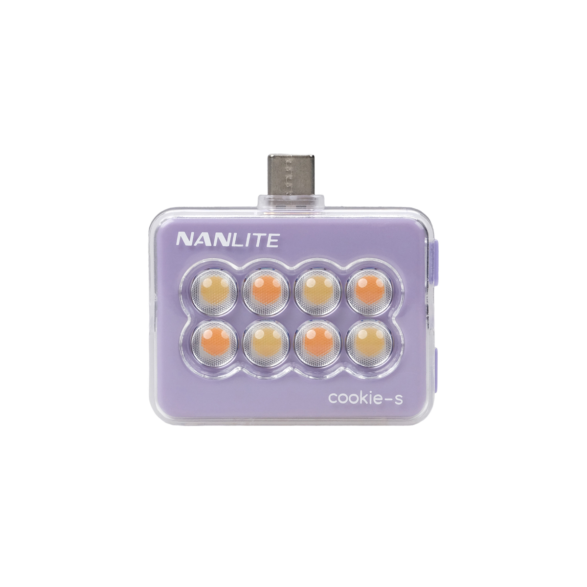 Nanlite Mini-Smartphone-Leuchte cookie-s rechteckig, lavendel