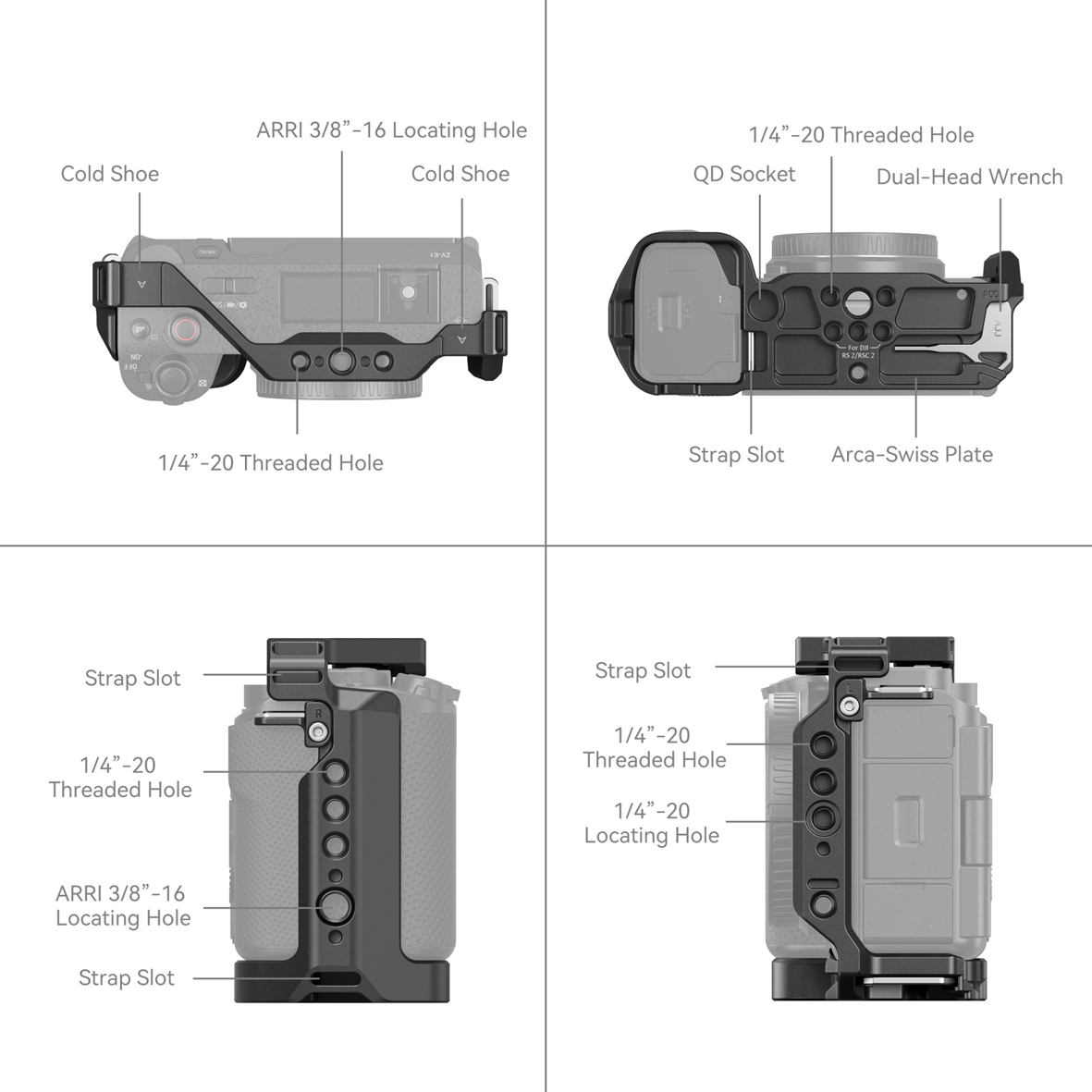SmallRig 4256 Cage Sony ZV-E1 6941590013329