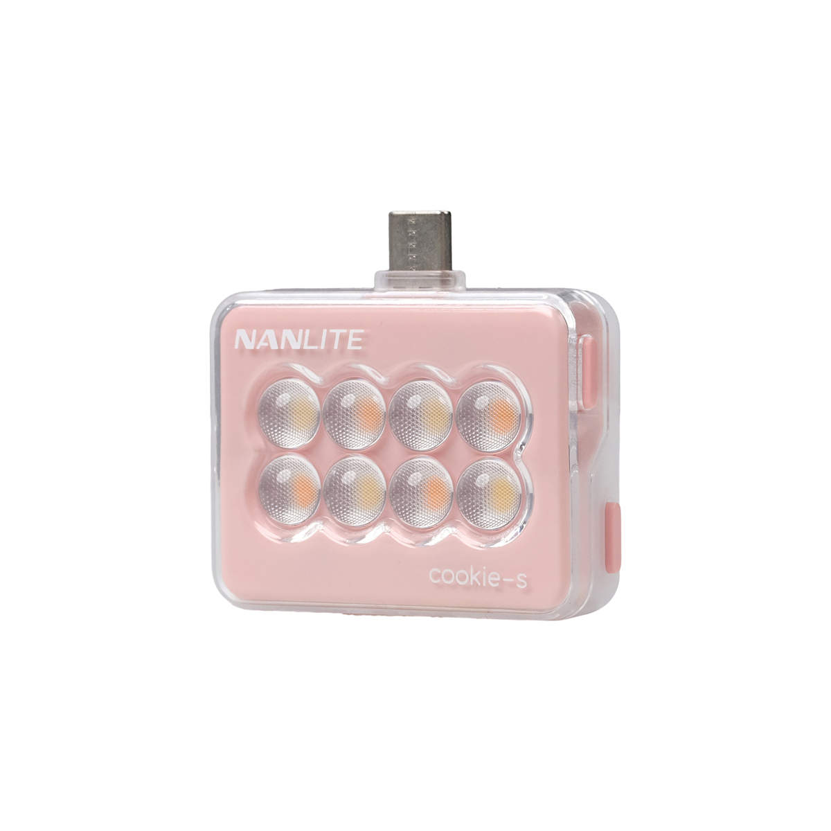 Nanlite Mini-Smartphone-Leuchte cookie-s rechteckig, coral pink Nanlite Mini-Smartphone-Leuchte cookie-s rechteckig, coral pink