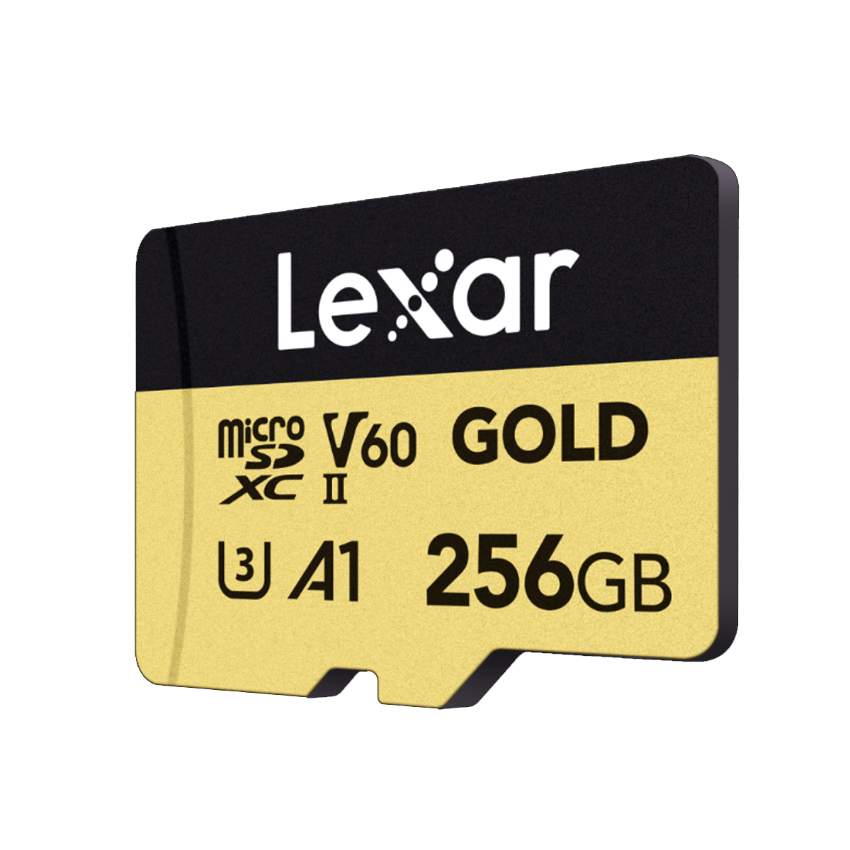 Lexar Gold MicroSDXC 256 GB, UHS-II, U3, V60 Pro. 0843367132409