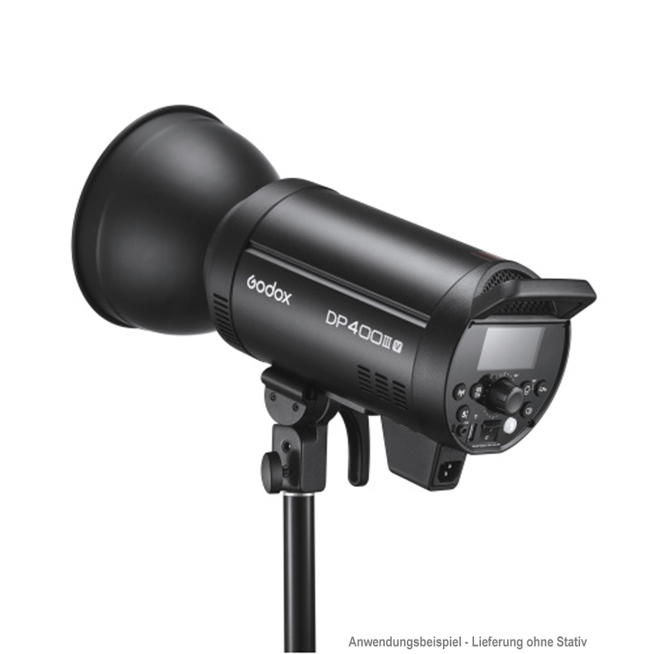 Godox DP400IIIV-C Studioblitzgeräte Kit (2x DP400III-V & Zubehör) Godox DP400IIIV-C Studioblitzgeräte Kit (2x DP400III-V & Zubehör)