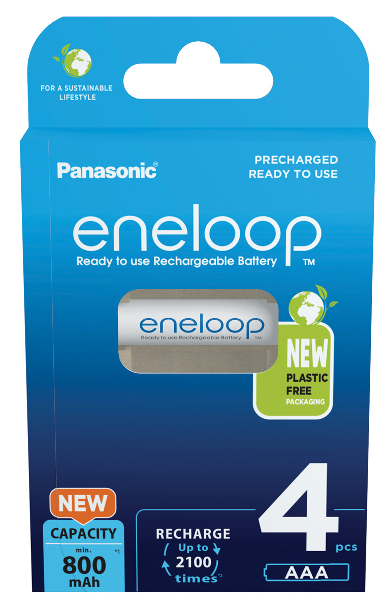 Panasonic eneloop AAA 800 mAh 4er Micro Blister (B 5410853064305