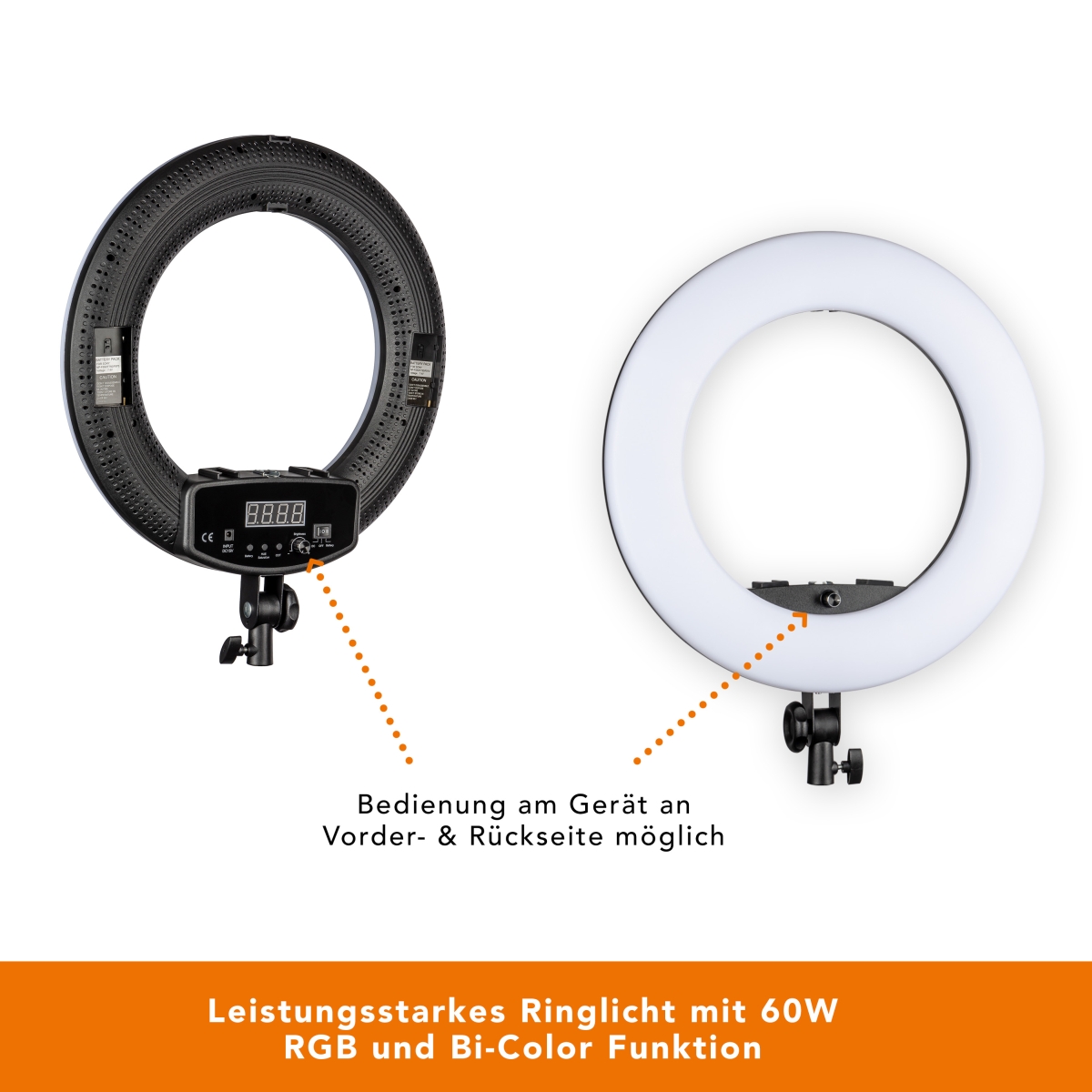 Walimex pro LED Rainbow 60W RGBW Ringleuchte Walimex pro LED Rainbow 60W RGBW Ringleuchte