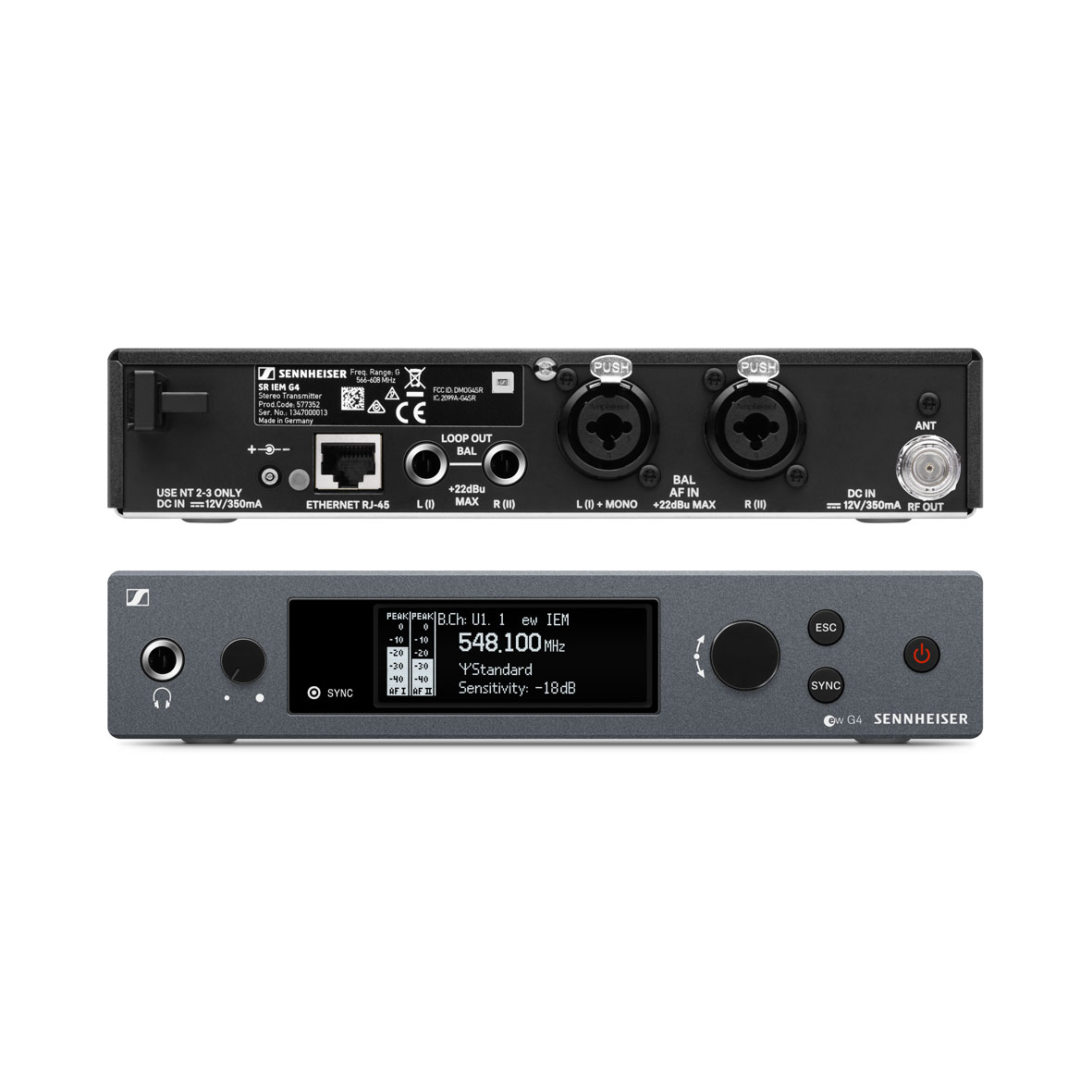 Sennheiser ew IEM G4-Twin-G, drahtloses Stereo IEM 4044155262674