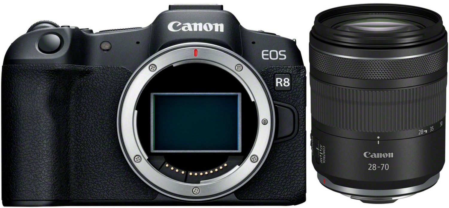 Canon EOS R8 Set mit Canon RF 2,8/28-70 mm IS STM Canon EOS R8 Set mit Canon RF 2,8/28-70 mm IS STM