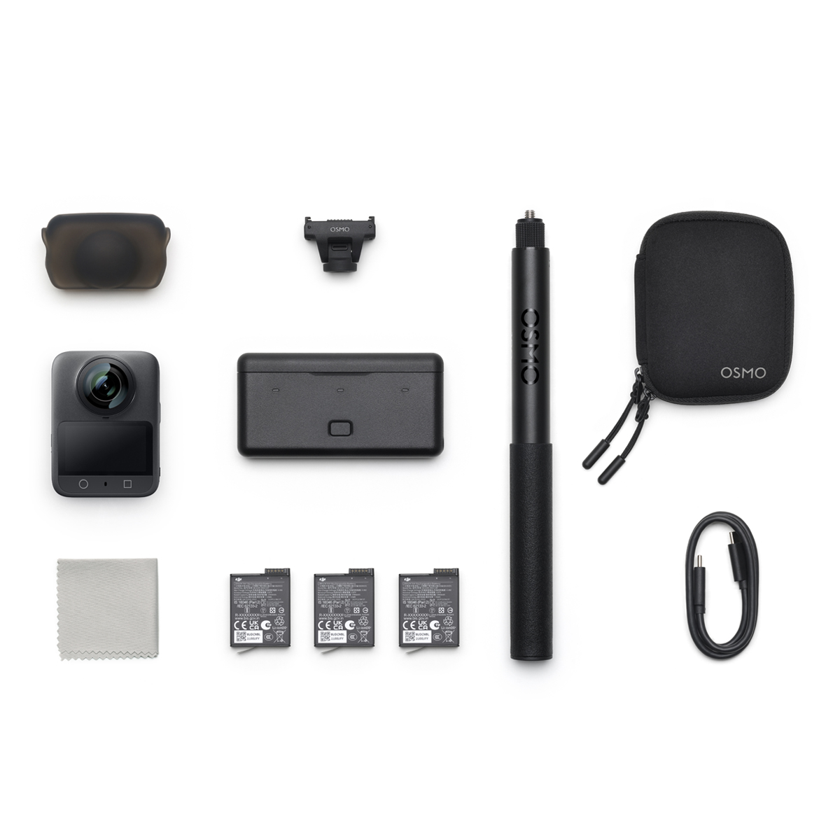 DJI Osmo 360 Adventure Combo Action Camera inkl. Invisible Selfie Stick & Extreme Battery Plus x3 6937224110519