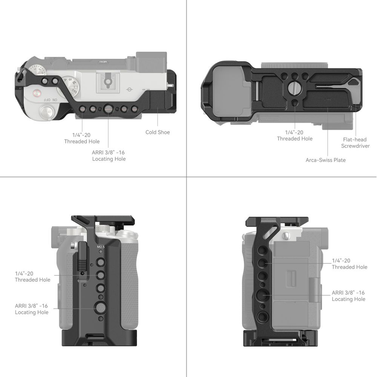 SmallRig 3081B Cage für Sony Alpha 7C Kamera 6941590010182