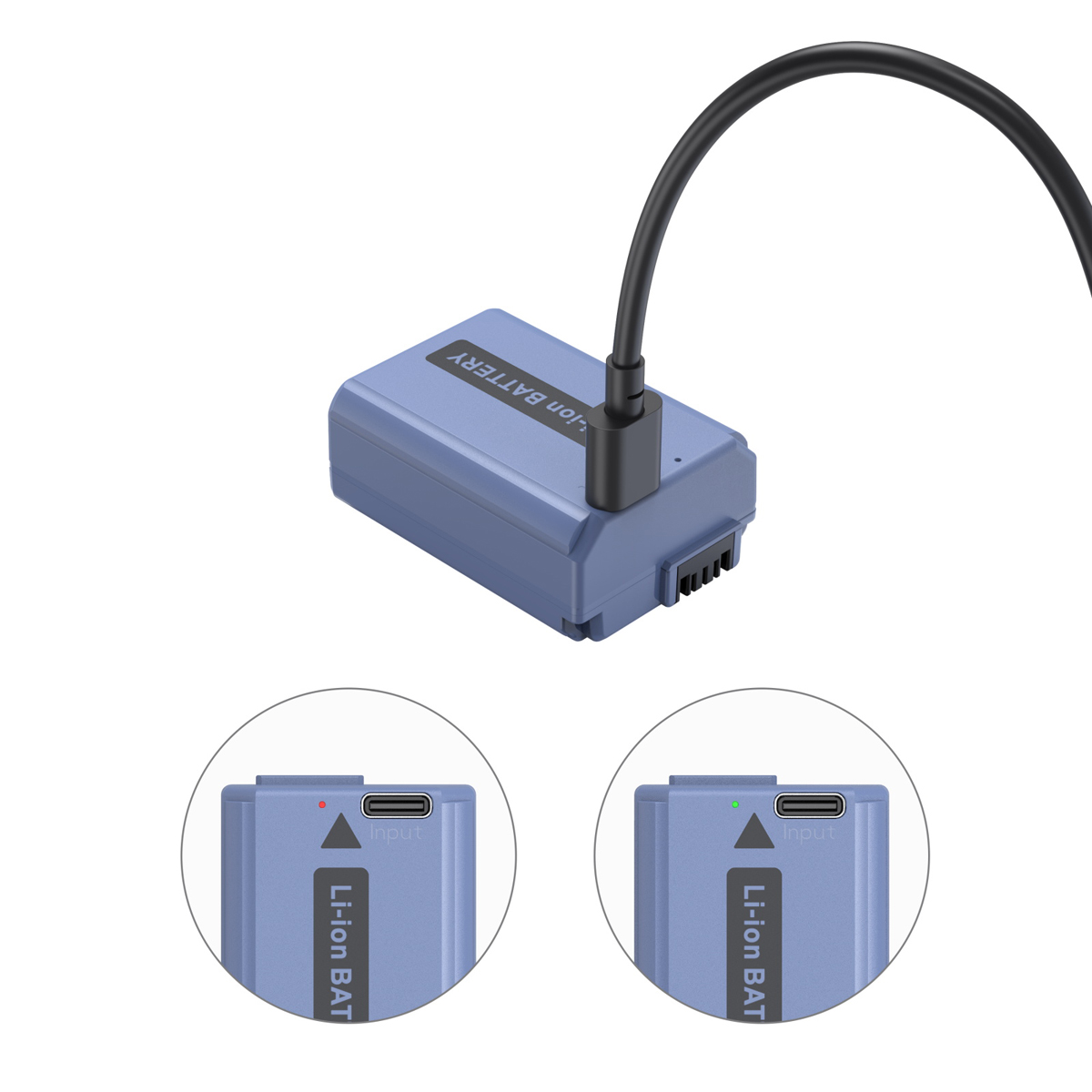 SmallRig 4330 NP-FW50 USB-C (Sony) aufladbare Kame 6941590014012