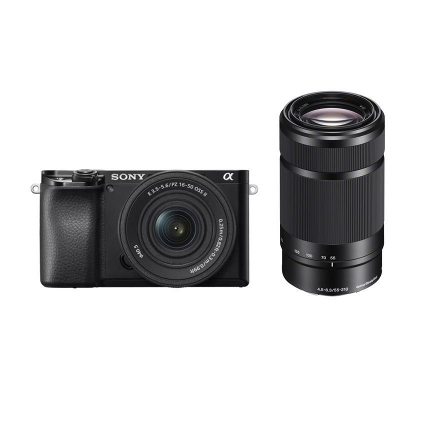 Sony Alpha ILCE-6100A+16-50+55-210 mm schwarz, Kam 4548736166363