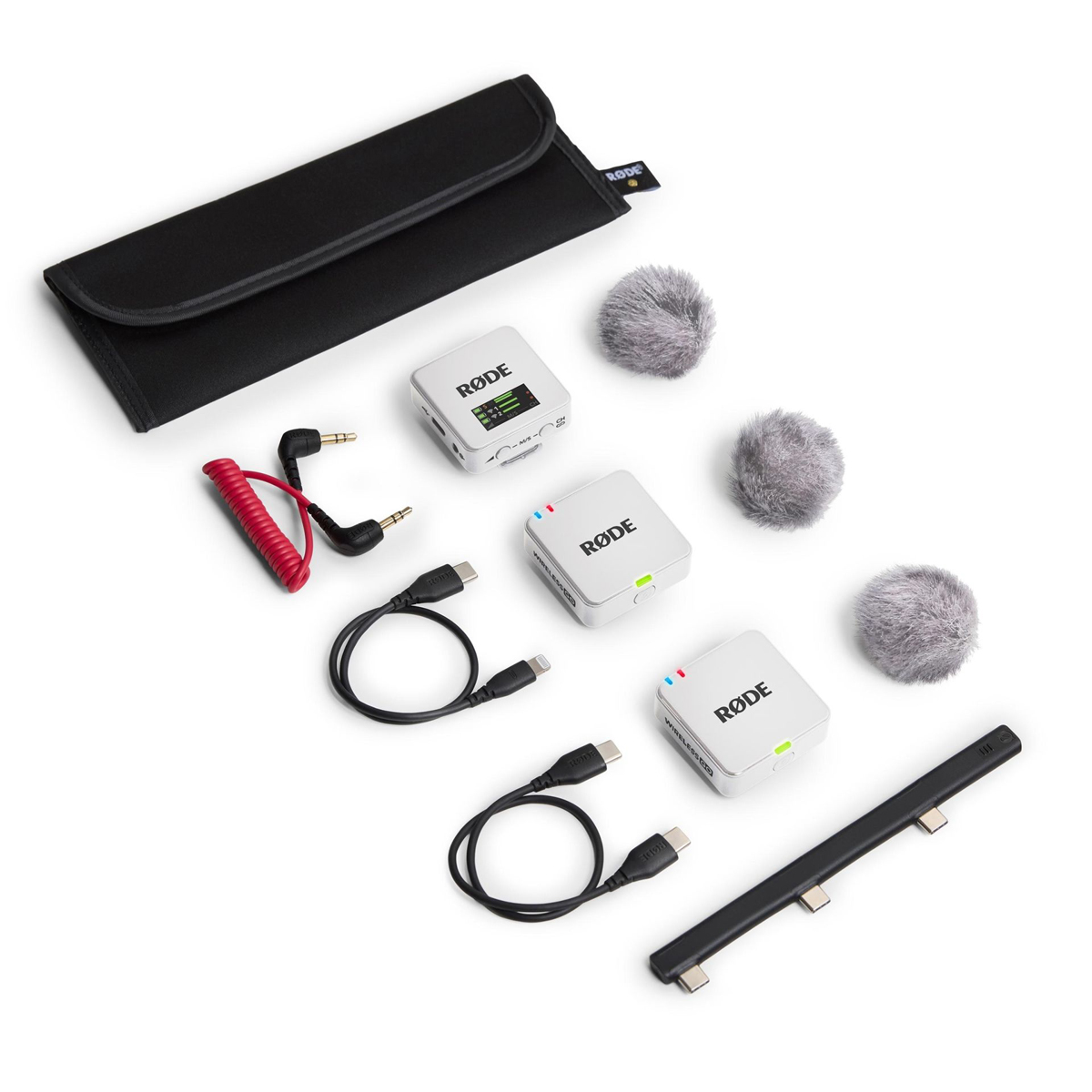 Rode Wireless GO (Gen. 3) White, digital Mikrofonsystem, 2-Kanal, drahtlos