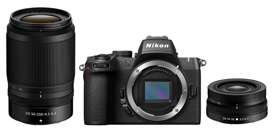 Nikon Z50 II mit NIKKOR Z DX 16–50mm F3.5-6.3 VR und NIKKOR Z DX 50–250mm F4.5–6.3 VR