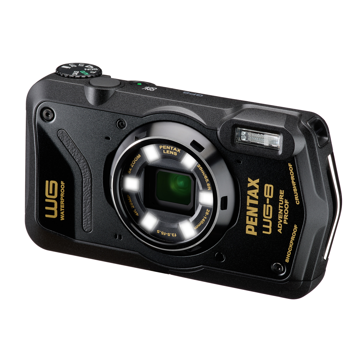 Pentax WG 8 schwarz Digitalkamera 0027075310407