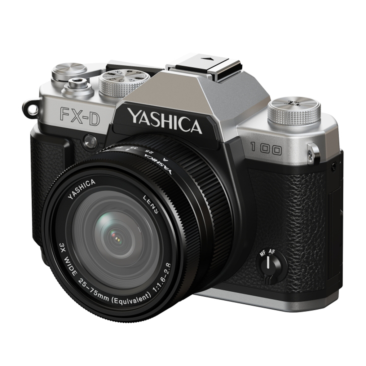 YASHICA FX-D 100 Digital Film Simulation Camera, Filmsilhouettekamera