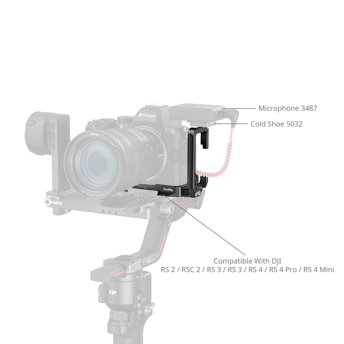 SmallRig 5256 L-förmige Montage Platte für Nikon Z 6941590023601