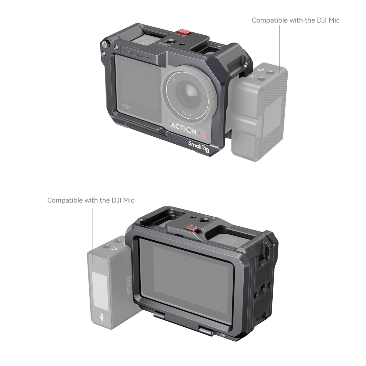 SmallRig 4119B Cage f. DJI Osmo Action 3 und 4 6941590014234