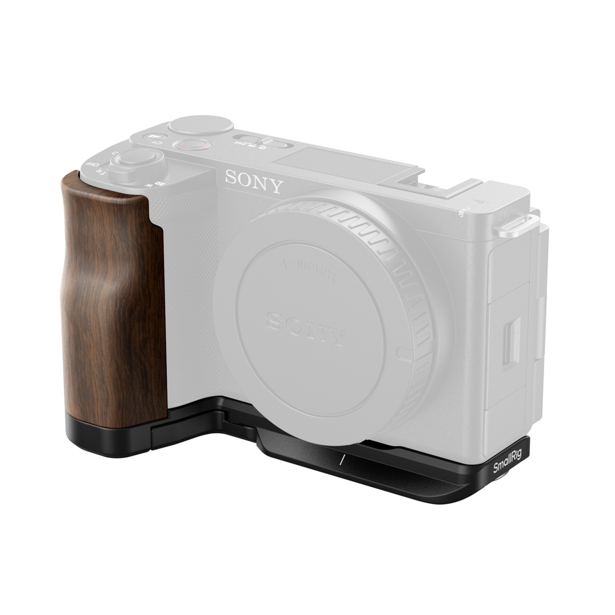 SmallRig 4864 L-förmige Montageplatte m. Holzgriff 6941590018980