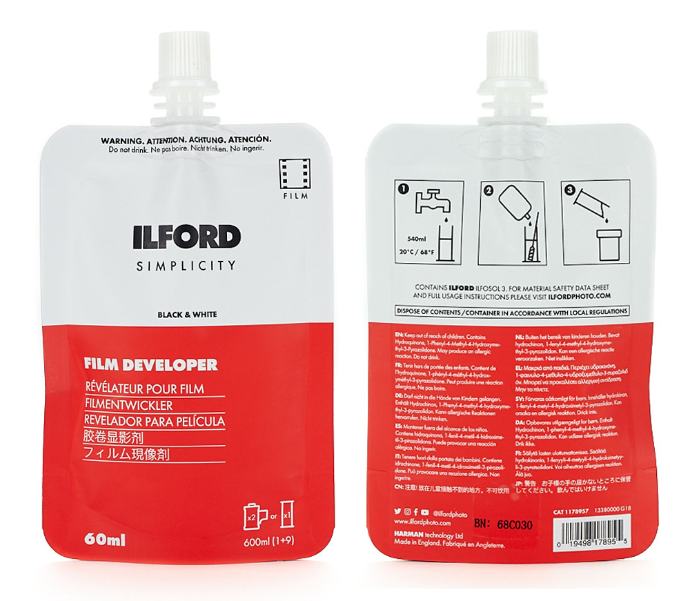 Ilford Simplicity Starter Kit SW-Filmentwicklung 0019498178849