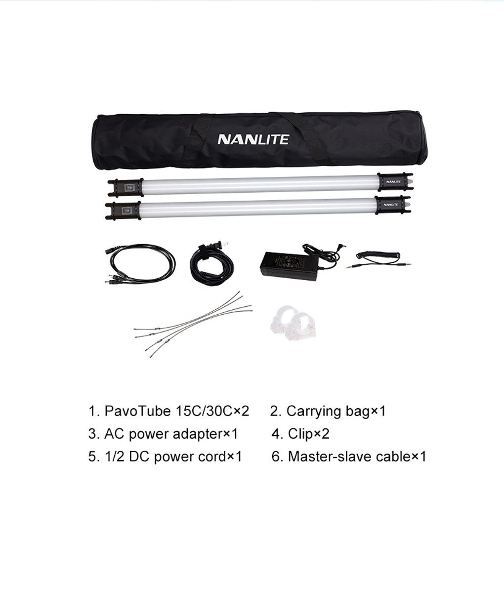 Nanlite PavoTube 15C 2er Kit RGBWW Farb-Effektleuc 4001072038485