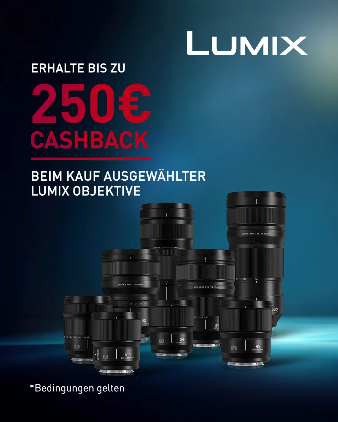 Lumix Cashback - bis zu 250 €