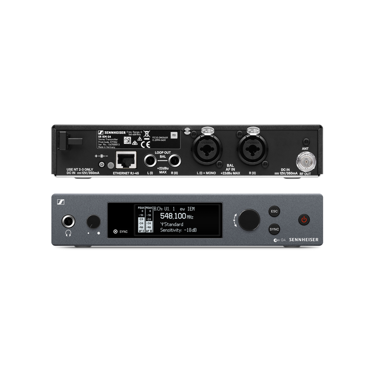 Sennheiser ew IEM G4-B, drahtloses Stereo InEar Mo 4044155262636