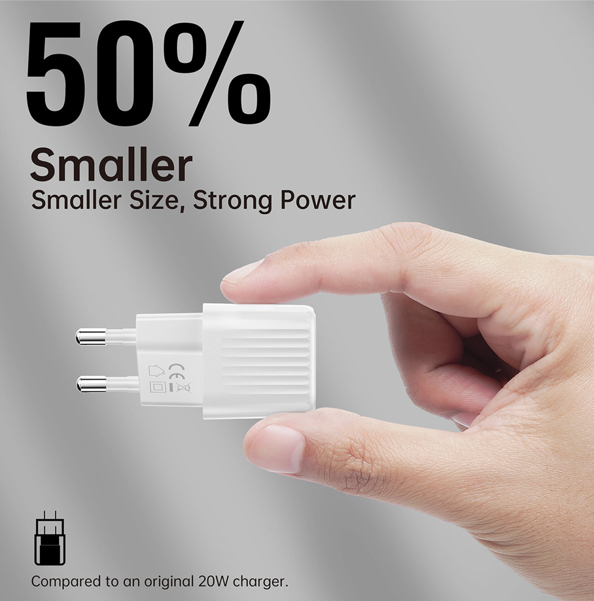 4smarts VoltPlug Duos Mini PD weiß mit USB-C Kabel 1,5 m 20W 4252011903382