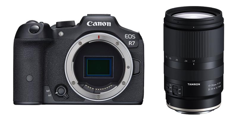 Canon EOS R7 Set mit Tamron 17-70mm f/2.8 Di III-AVC VXD für Canon RF