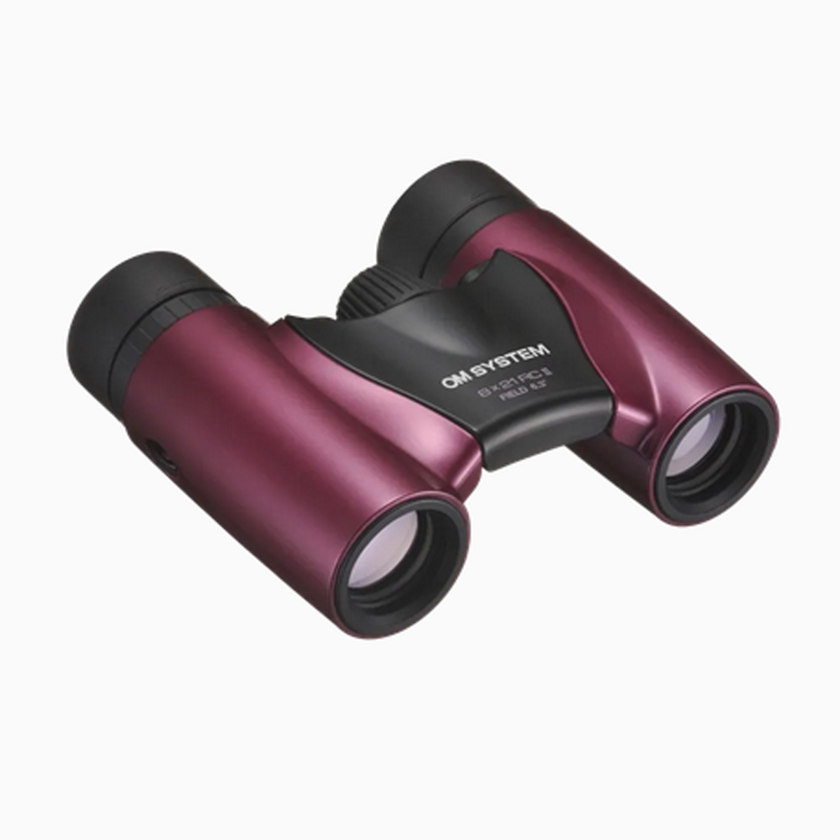OM SYSTEM 8x21 RC II metal magenta Fernglas inkl. Tasche und Trageriemen