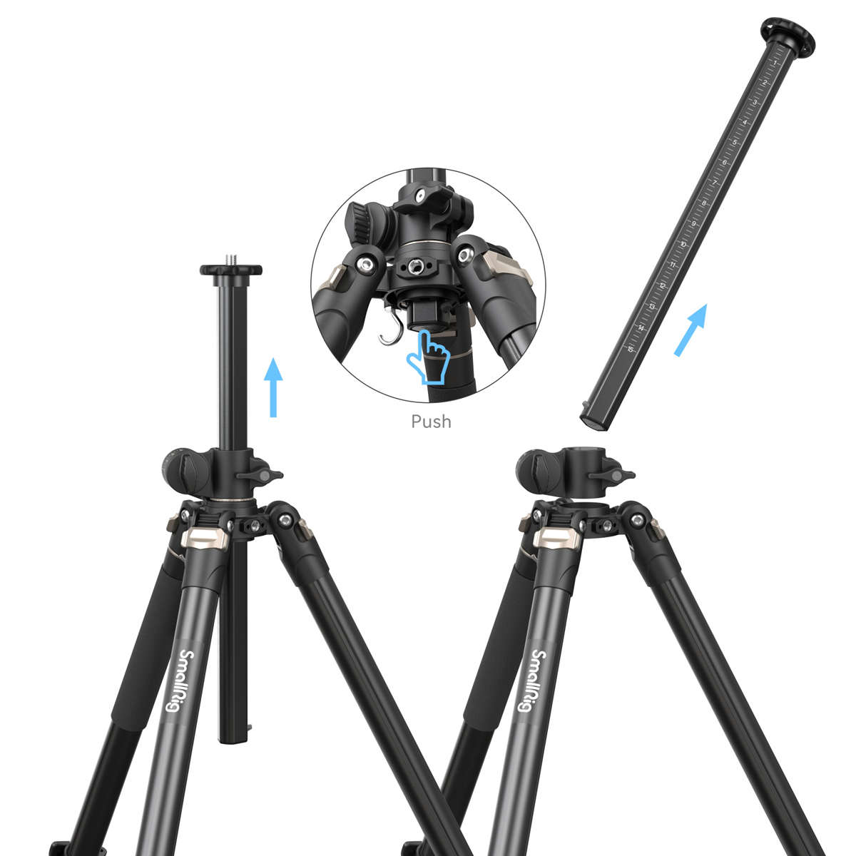 SmallRig 4288 Laterales Mittelsäulestativ CT200 6941590014241