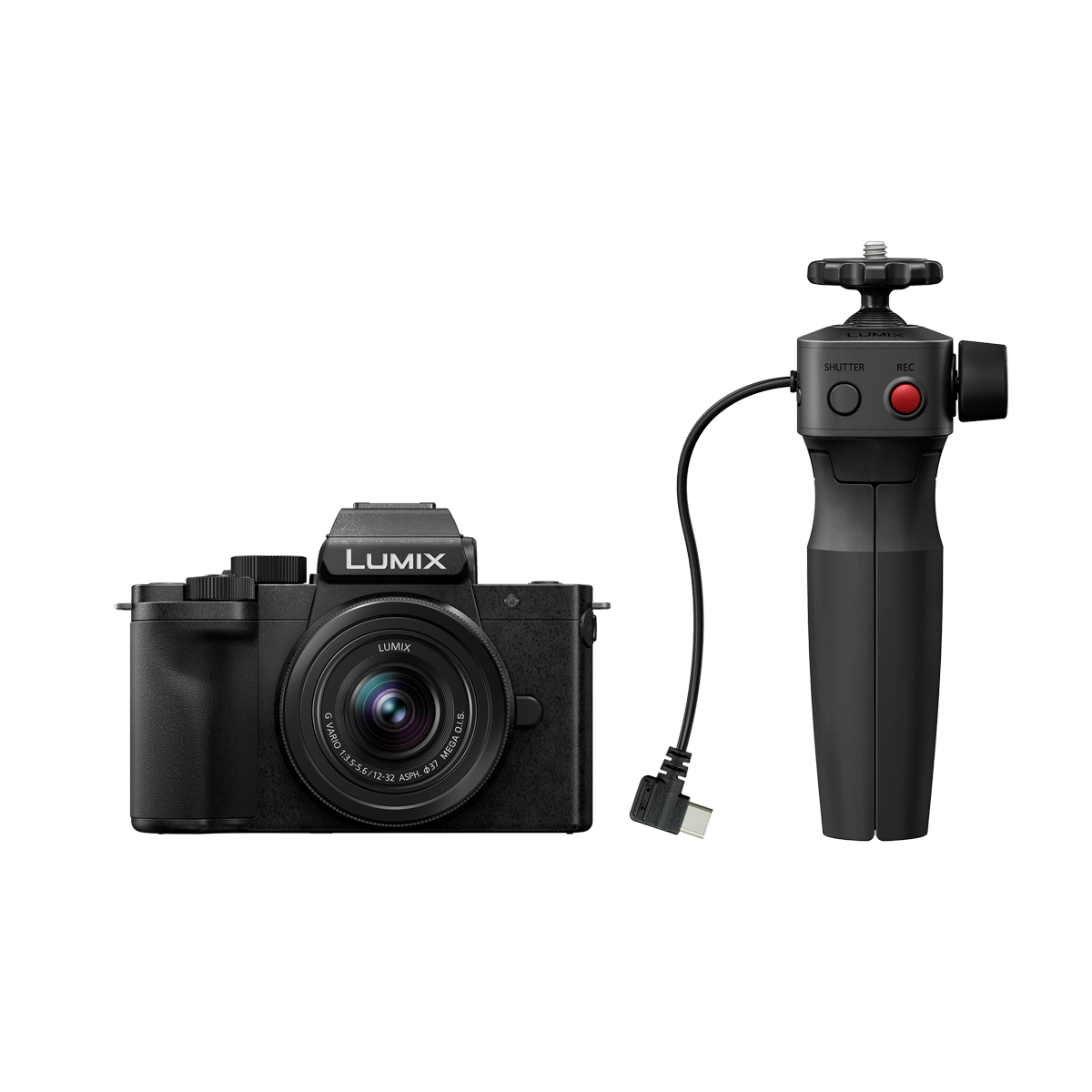 Panasonic Lumix DC-G100D Stativkit+12-32 mm, Kamerakit+DMW-SHGR1 Stativgriff 5025232960118