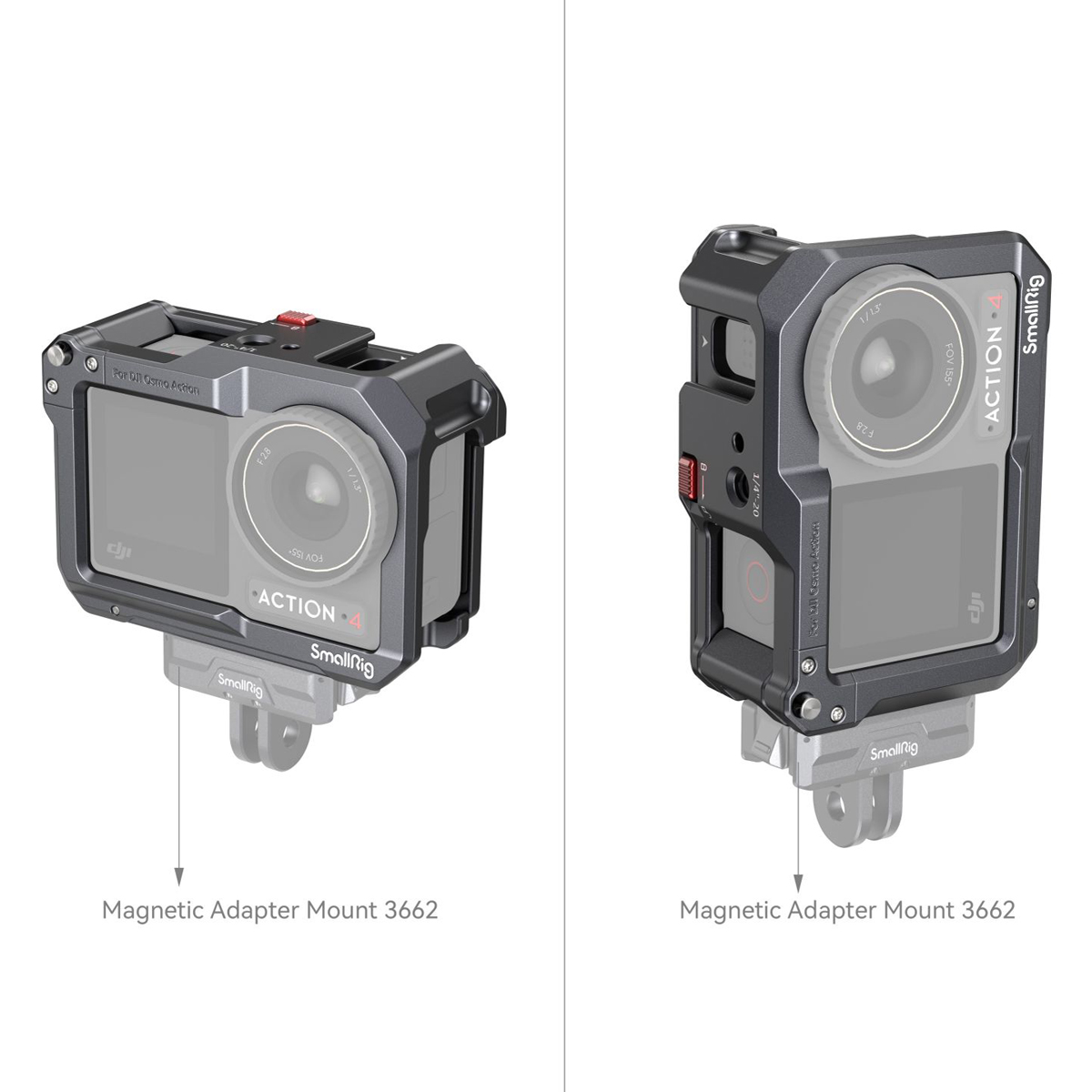SmallRig 4119B Cage f. DJI Osmo Action 3 und 4 6941590014234