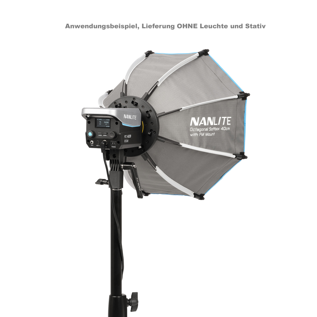 Nanlite SB-FMM-O-40, Oktogonal Softbox 40 cm mit F 6949987426851