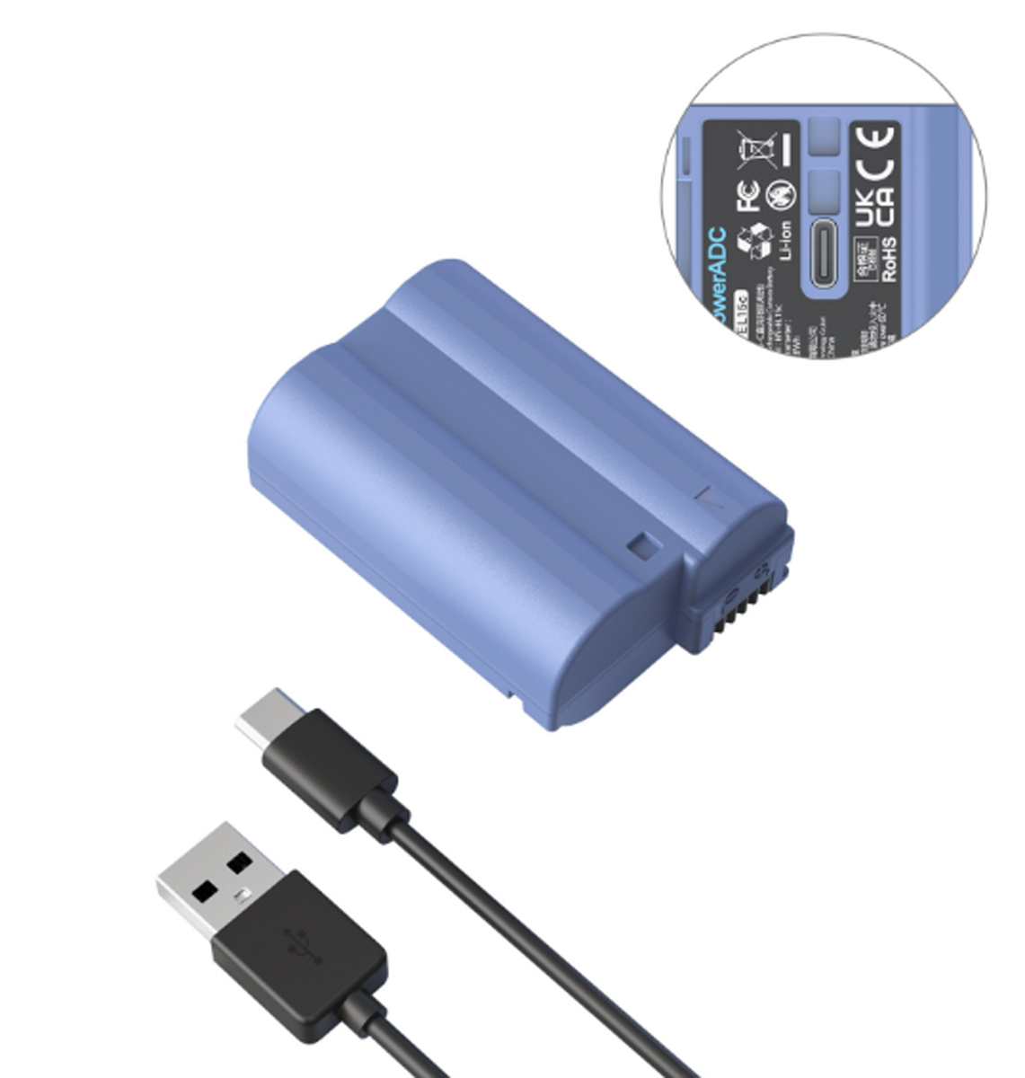 SmallRig 4332B EN-EL15c USB-C Rechargeable Camera 6941590017846