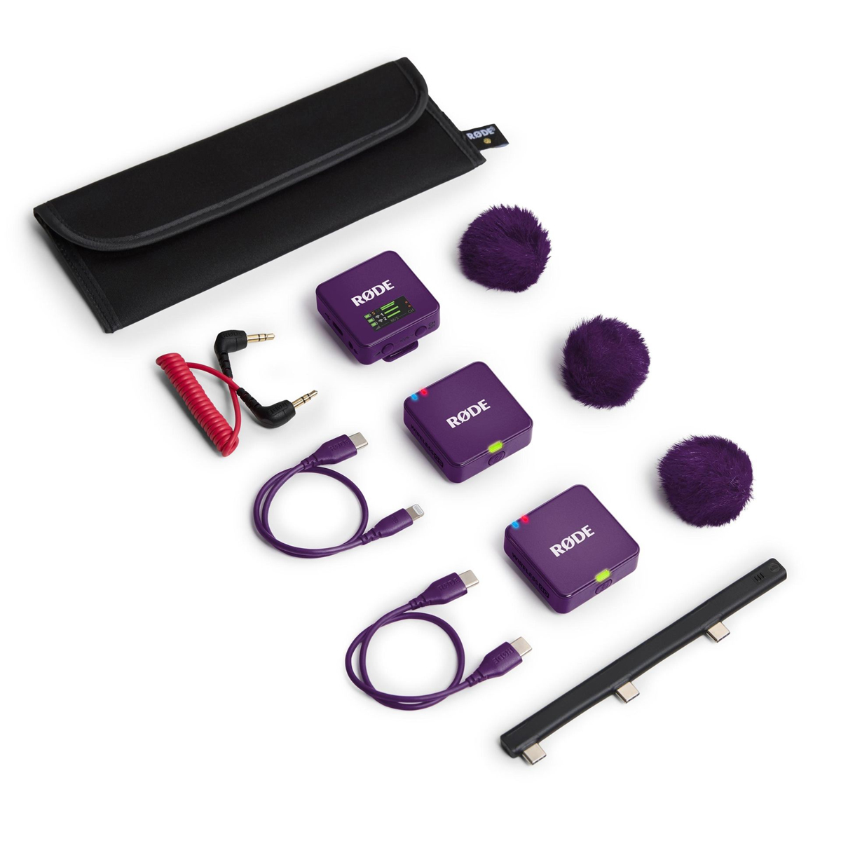 Rode Wireless GO (Gen. 3) Purple, dig., Mikrofonsystem, 2-Kanal, drahtlos