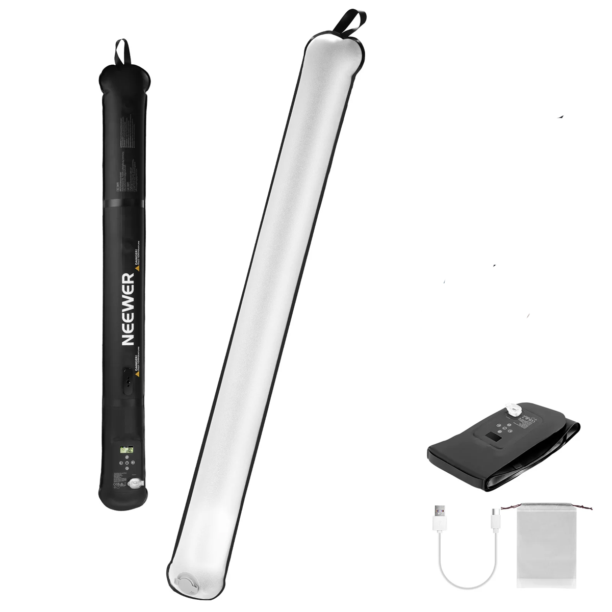 NEEWER GC21B aufblasbares Bi-Color Stablicht mit 21 Watt NEEWER GC21B aufblasbares Bi-Color Stablicht mit 21 Watt