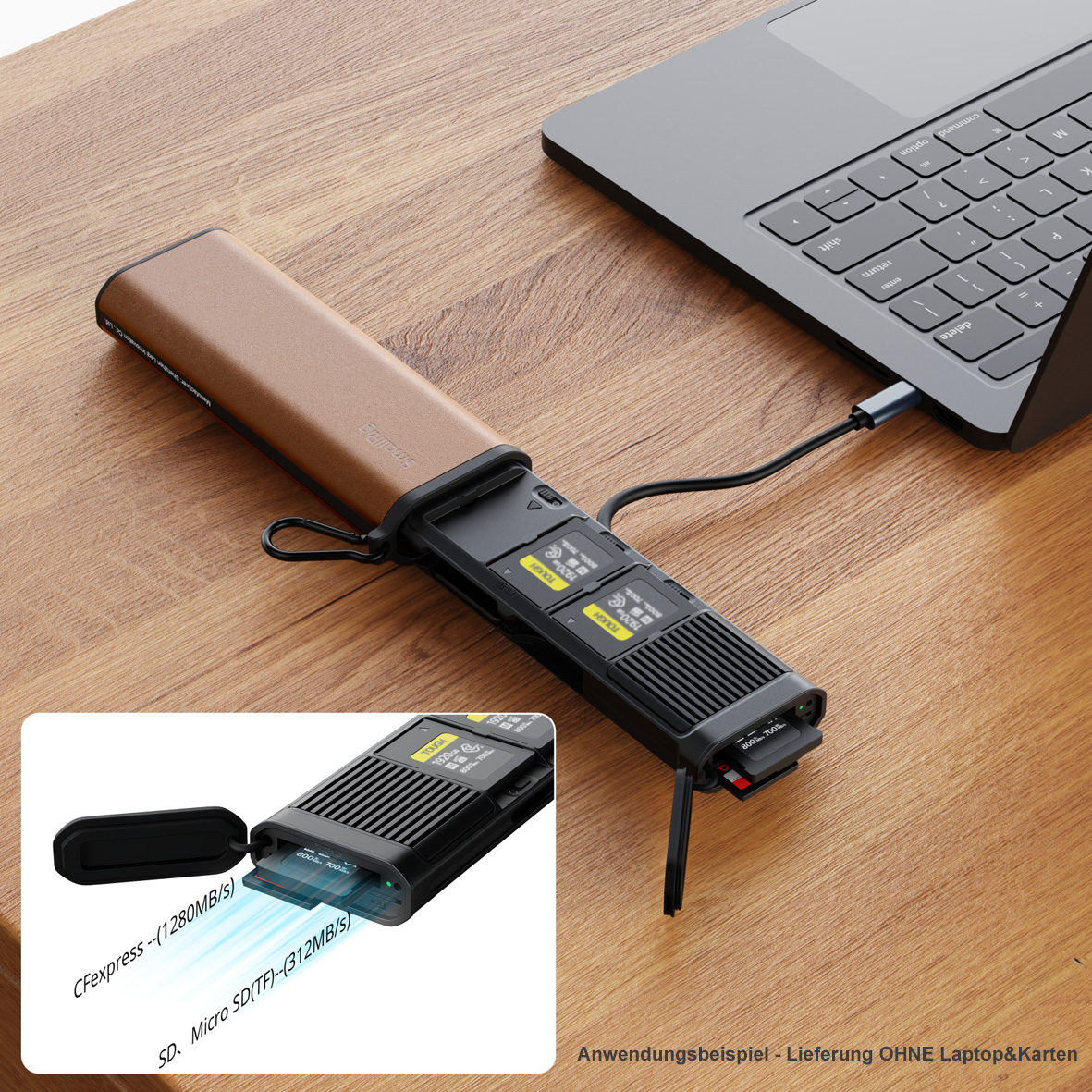 SmallRig 4532 Multifunct. Card Reader & Storage Case (CFexpress Type B)