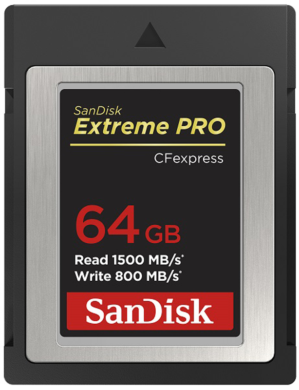 SanDisk Extreme PRO CFexpress Card 64 GB Type B, 1500/800 MB/s 0619659180768