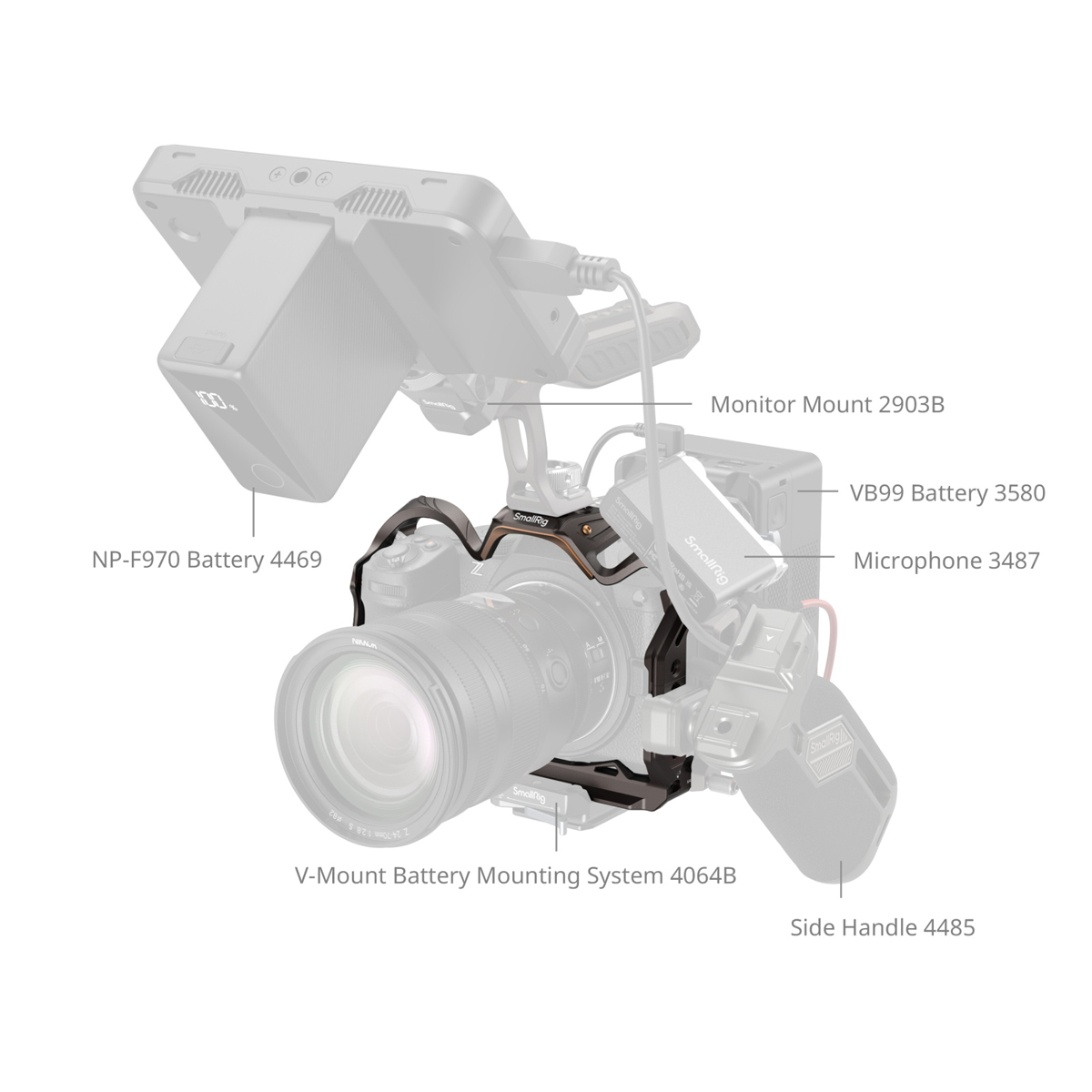 SmallRig 5258 Night Eagle, Cage für Nikon Z5II/5, 6941590023212