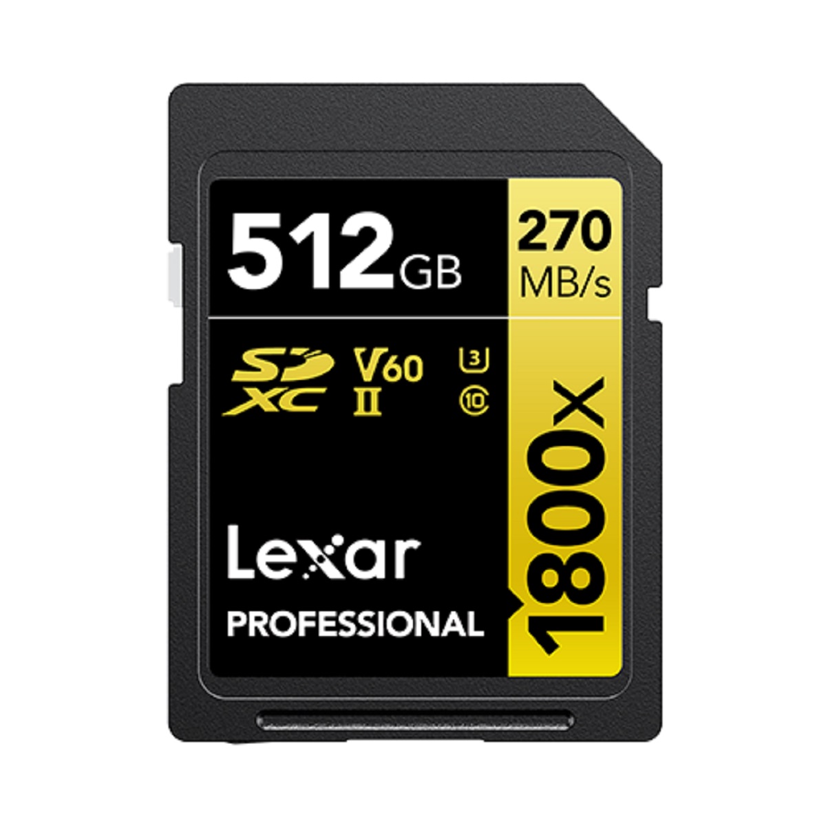 Lexar 1800x SDXC 512GB C10 U3 V60 Professional Spe 0843367127863