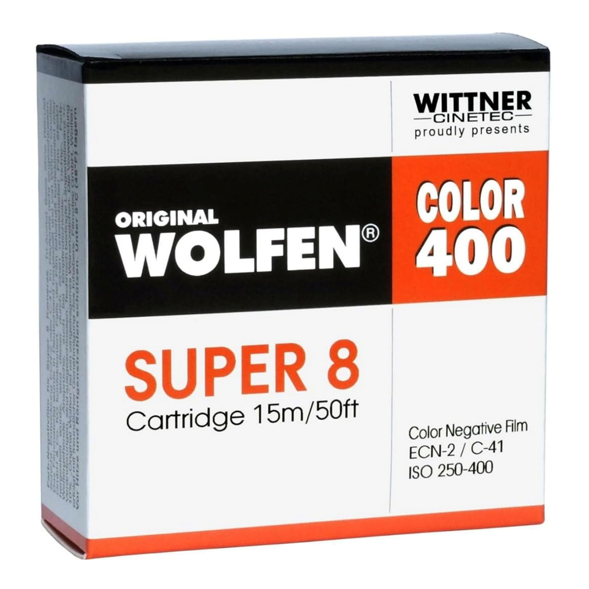 WOLFEN Color 400 Super 8, 15 m ISO 250-400 4260047110056