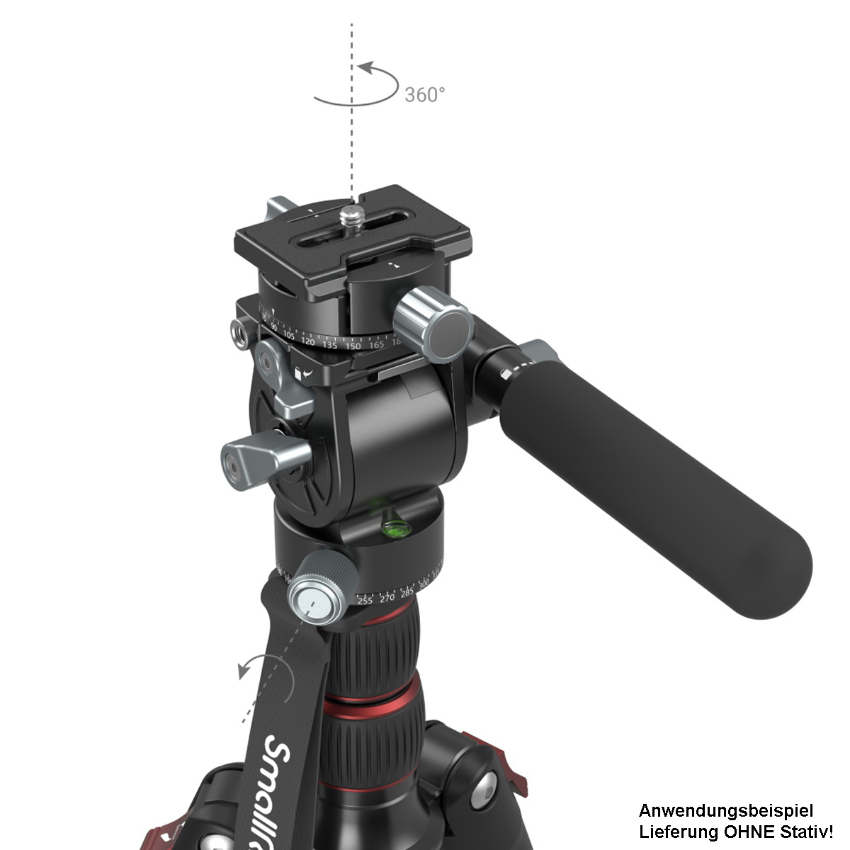 SmallRig 3457B Leichter Fluid-Videokopf 6941590010960