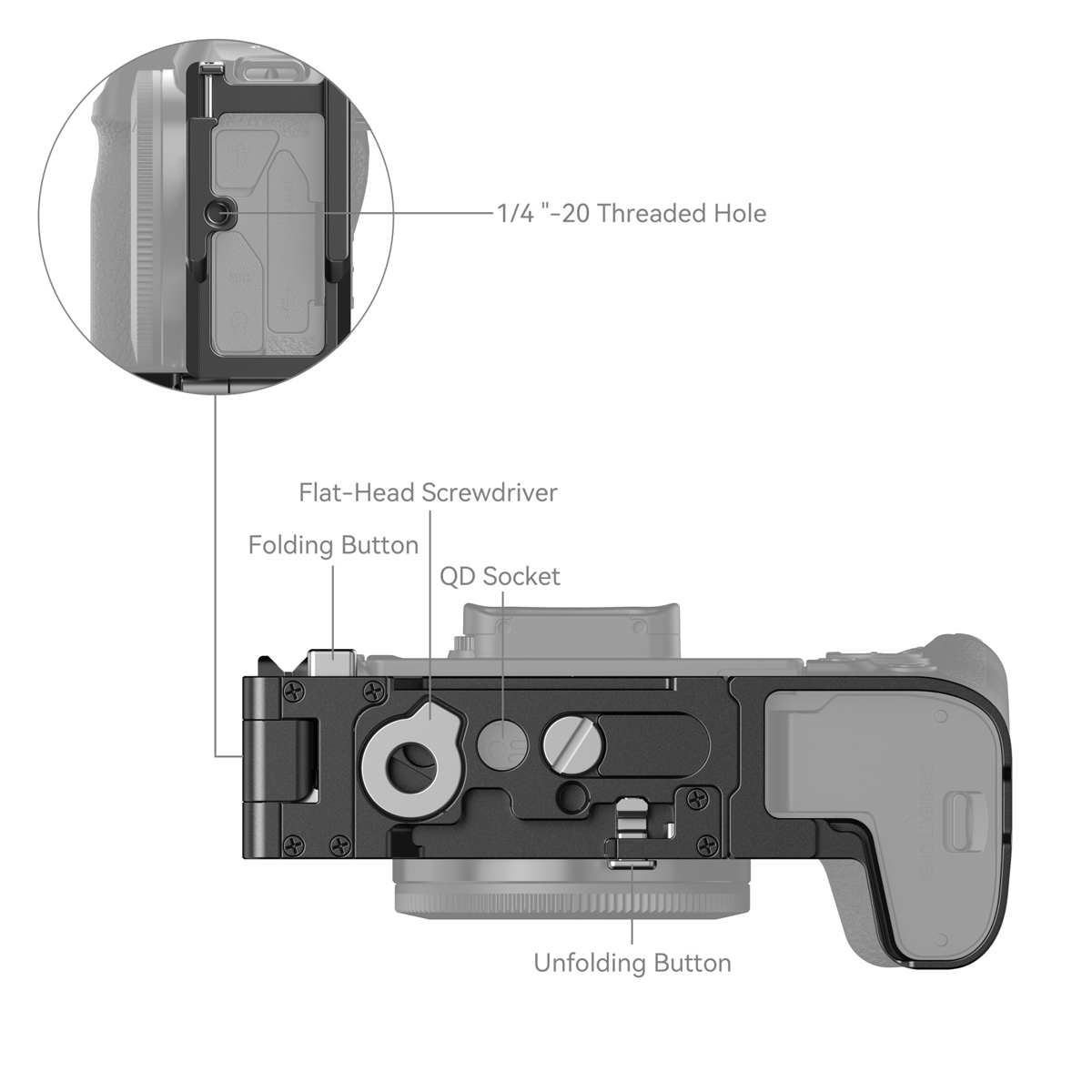SmallRig 4211 Faltbares L-Bracket für Canon EOS R8 6941590012759