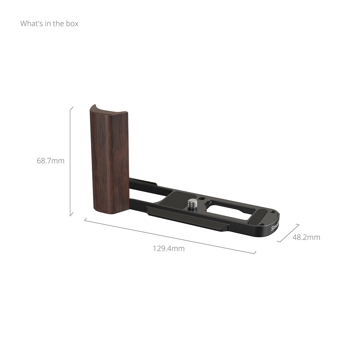 SmallRig 5942 L-förmiger Holzgriff für Panasonic Lumix L10 schwarz