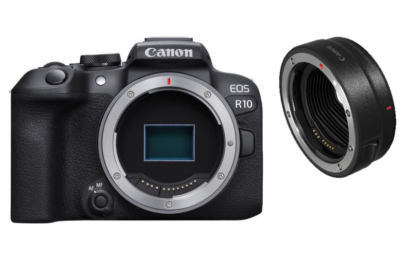 Canon EOS R10 Set mit EF - EOS R Bajonett Adapter Canon EOS R10 Set mit EF - EOS R Bajonett Adapter