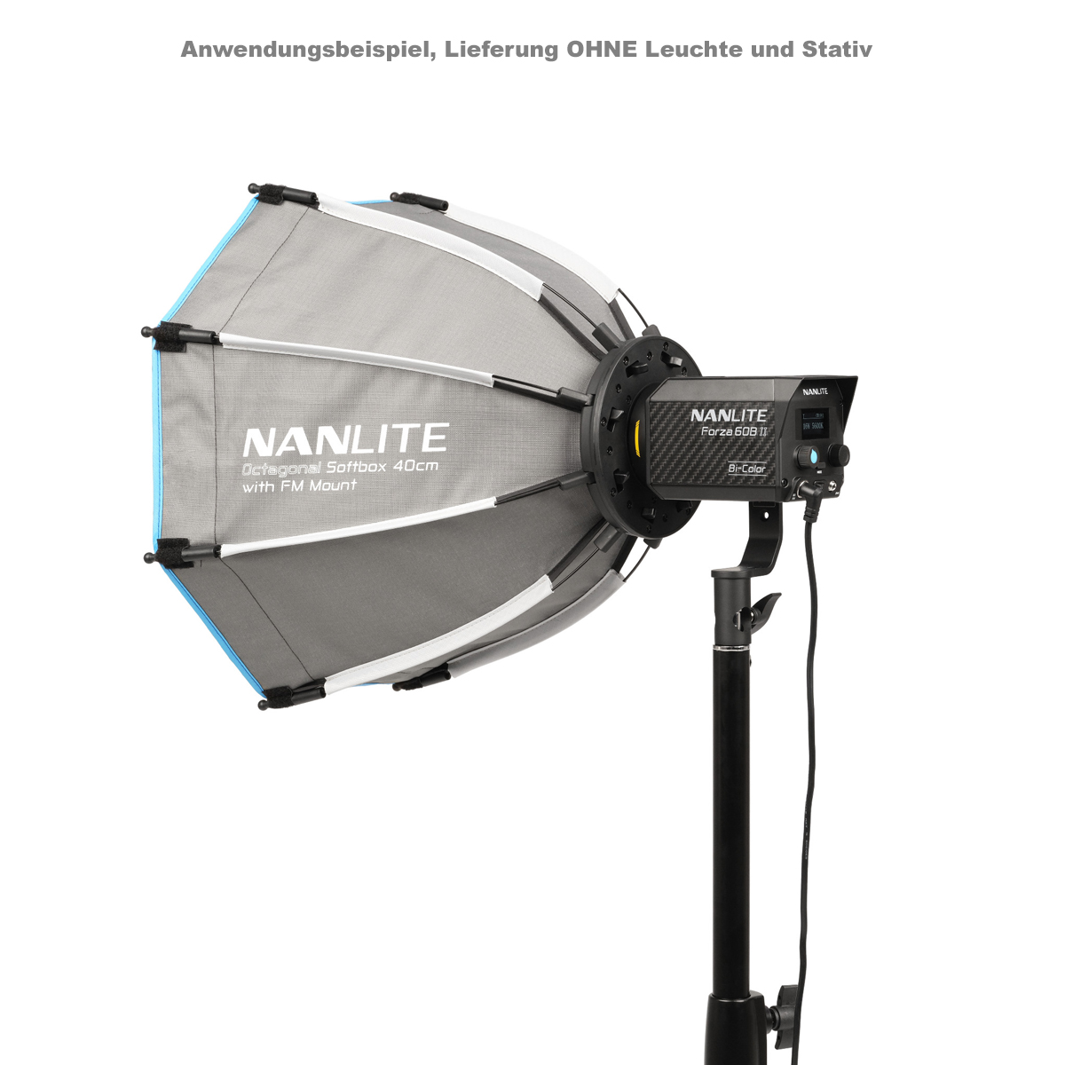 Nanlite SB-FMM-O-40, Oktogonal Softbox 40 cm mit F 6949987426851