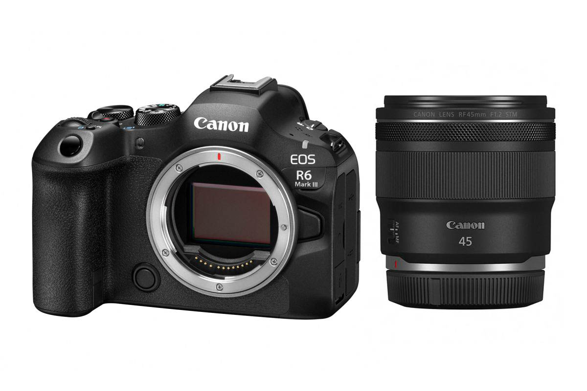 Canon EOS R6 III Set mit Canon RF 1,2/45mm STM Canon EOS R6 III Set mit Canon RF 1,2/45mm STM